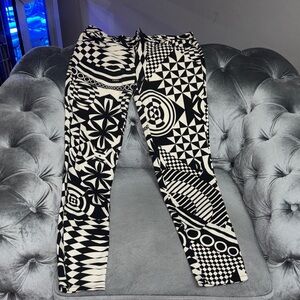 Versus Versace Monochrome Geometric Pants